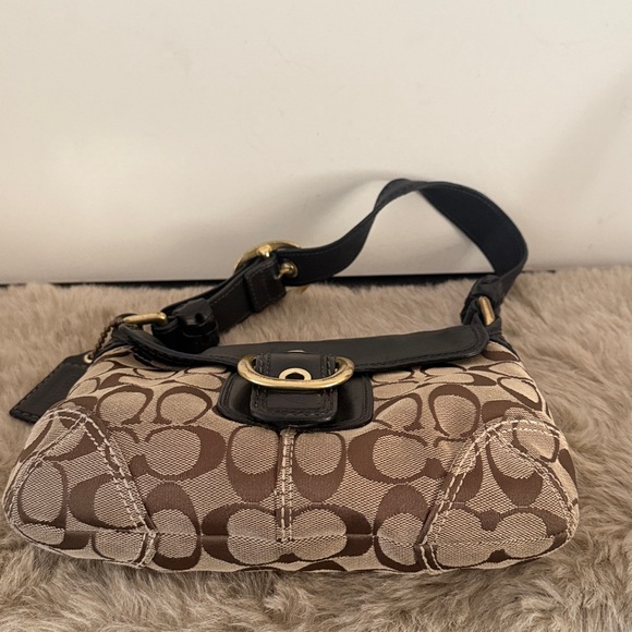 Coach Bleecker Soho Y2K Shoulder Bag Signature Jacquard Handbag. Small size - Picture 6 of 11